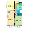 カーサ150 2LDKの間取り
