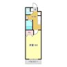 ガルボ高須 1Kの間取り