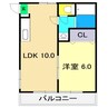 島田ハイツ(神田) 1LDKの間取り