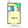 エトワール二葉 1Rの間取り