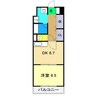 メゾンドフォンテヌ 1DKの間取り