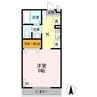 ハッピーライフⅡ 1Rの間取り