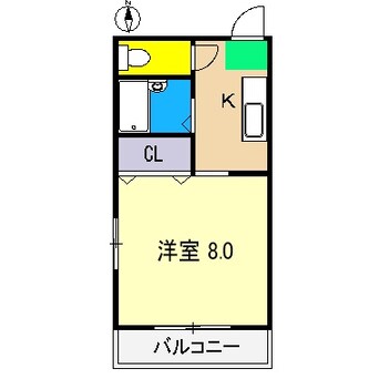 間取図 土讃線/薊野駅 徒歩16分 3階 築17年