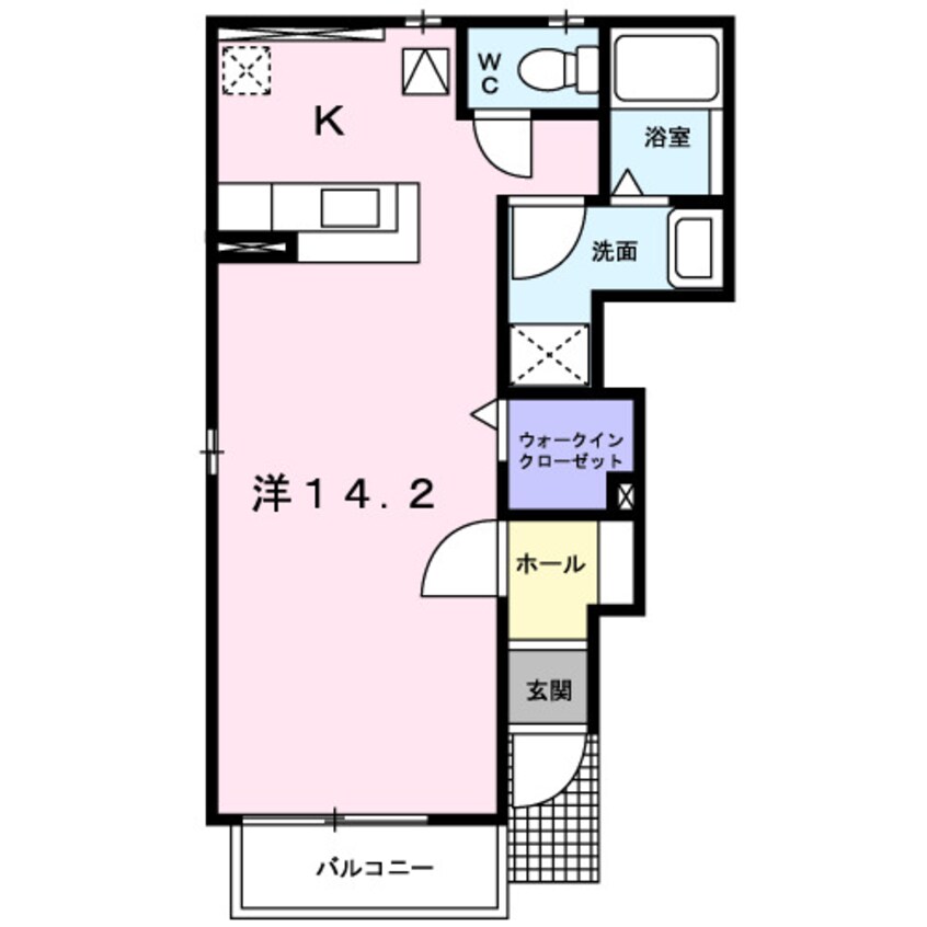 間取図 メゾンリ－ヴ２　Ｎ．Ｋ