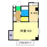 サンハイツ梅ヶ辻 1Kの間取り