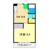 池本マンション 1DKの間取り