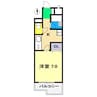 グランコート鷹匠町 1Kの間取り