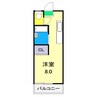 ハイツ有明 1Rの間取り