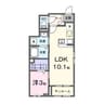 ダンケリーナ 1LDKの間取り