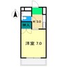 サンスポット 1Kの間取り