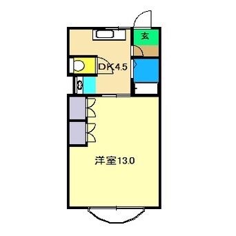 間取図 コーポカツキ(203)