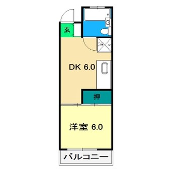間取図 スカイパレス二葉