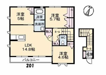 間取図 シャーメゾン・アゼリア B棟