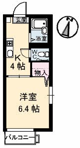 間取り図 アメニティ土居 B棟