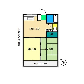 間取図 ビーンズフラット 3