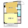 シティハイツヒロ 1DKの間取り