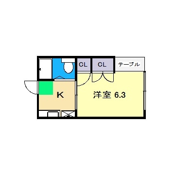 間取り図 西本ハイツ(朝倉本町)