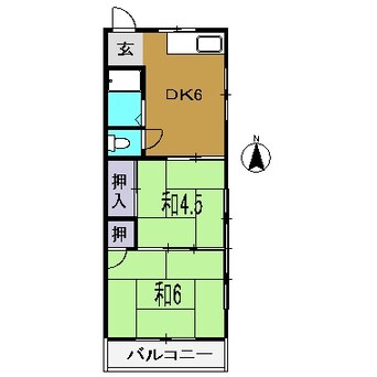 間取図 秦南町ハイツ