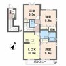 シャーメゾンT 3LDKの間取り