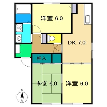 間取図 ハイツ大柳