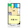 ハウス六本木 1DKの間取り
