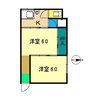 マルイマンション 1Kの間取り