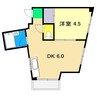 森本ビル 1DKの間取り