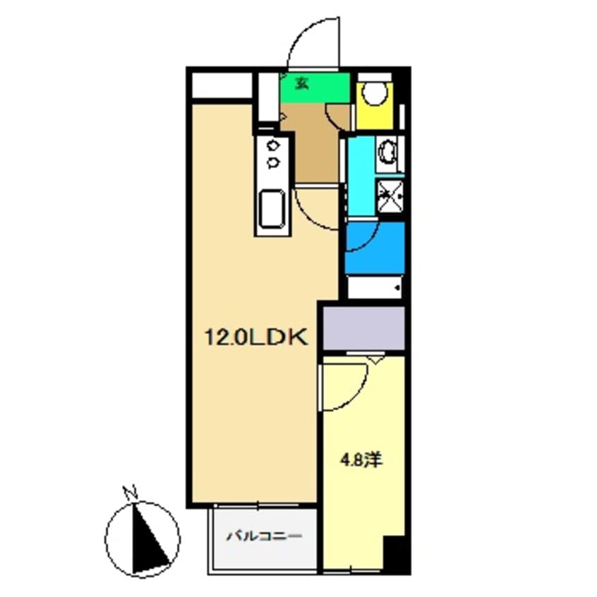 間取図 レヴァンテ薊野東町