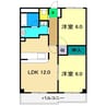 パールグランデ 2LDKの間取り