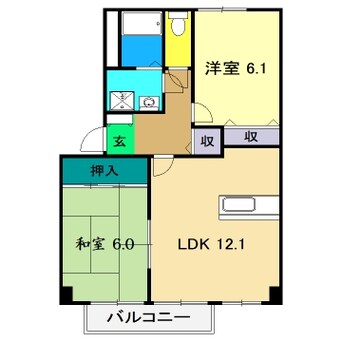 間取図 フォブール深田