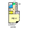 E-CASA入明 1Kの間取り