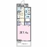 ルーベル桜井 1Kの間取り
