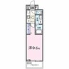 ルーベル桜井 1Kの間取り