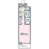 ルーベル桜井 1Kの間取り
