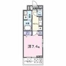 ルーベル桜井 1Kの間取り