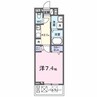 ルーベル桜井 1Kの間取り