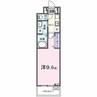 ルーベル桜井 1Kの間取り