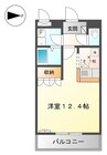 ビバーチェ 1Kの間取り