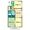 ハイツ大柳 3DKの間取り