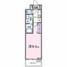 ルーベル桜井 1Kの間取り