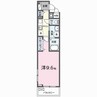 ルーベル桜井 1Kの間取り