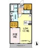 ホームインプラス 1LDKの間取り