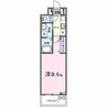ルーベル桜井 1Kの間取り