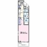 ルーベル桜井 1Kの間取り