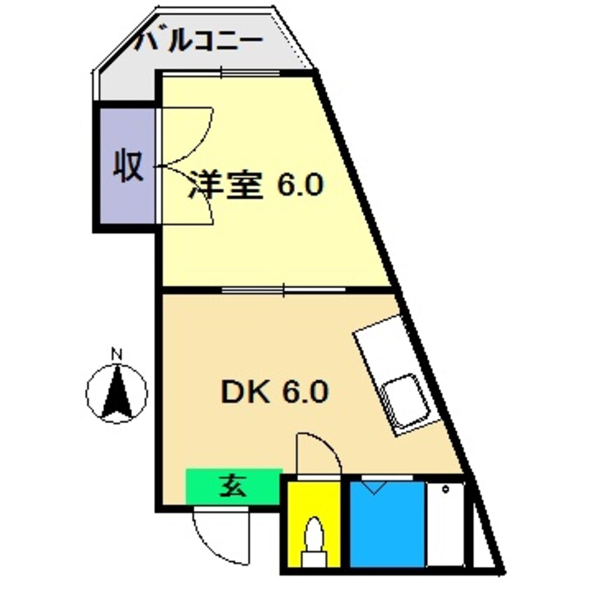 間取図 ハイツM Ⅱ