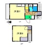 ハイツ大久保 1DKの間取り
