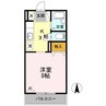 コーポブルースカイ 1Kの間取り