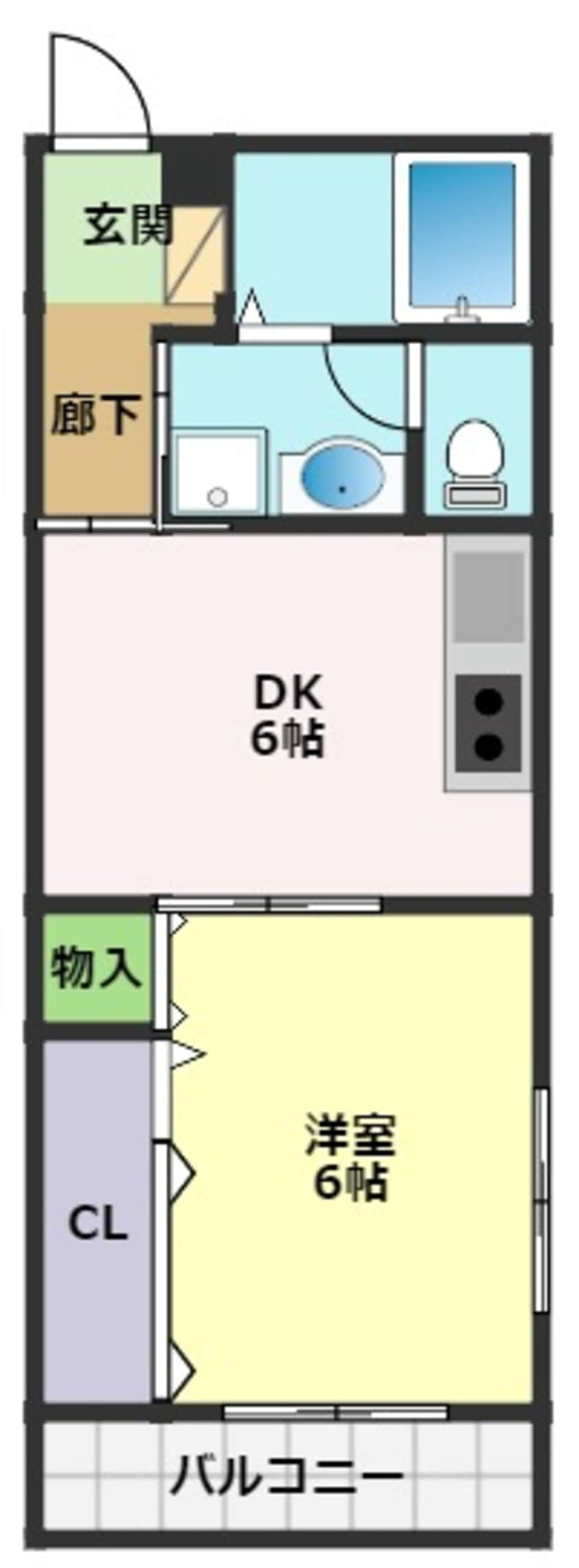 間取図 コーポレッドハット