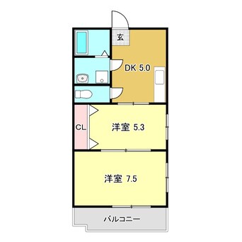 間取図 メロディハイム愛宕山