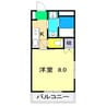 KIRORO一ツ橋 1Kの間取り
